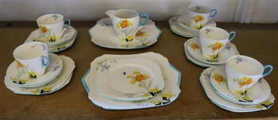 Part Shelley teaset for 8